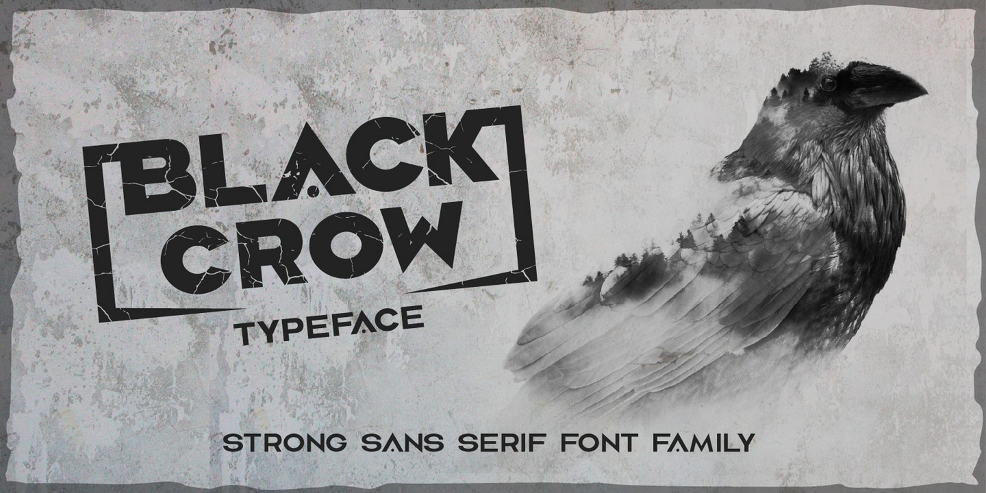 Пример шрифта Black Crow #1